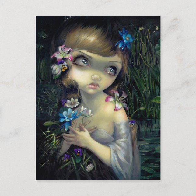 "Portrait of Ophelia" Postkarte (Vorderseite)