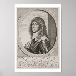 Portrait of Prince Rupert (1619-82) Count Palatine Poster