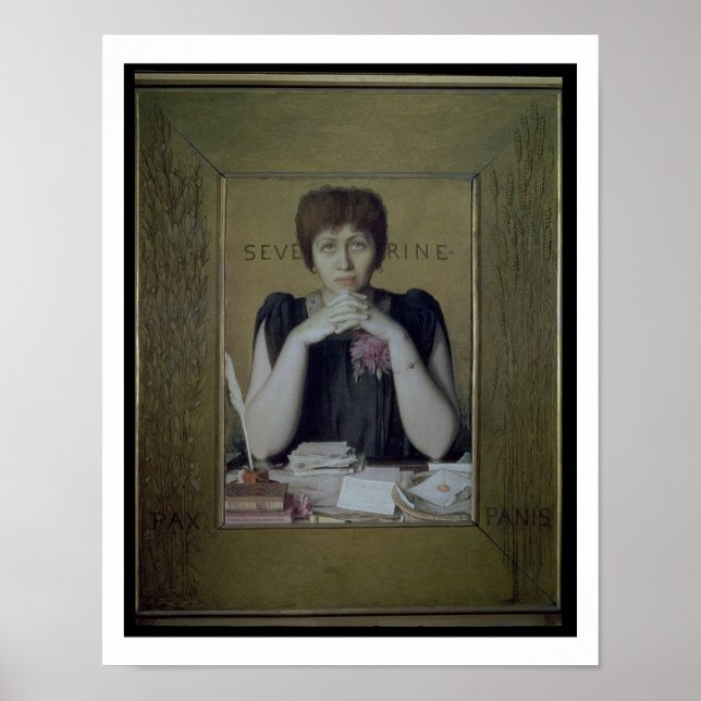 Portrait of Severine (Caroline Remy) (1855-1929) ( Poster (Vorne)