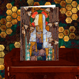 Portrait of St. Gobnait, Patron of Bees, Karte