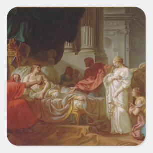 Portrait of Suger, Abt von St. Denis (1082-1152), Quadratischer Aufkleber