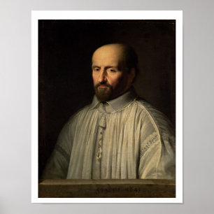Portrait of the Abbot of Saint Cyran, c.1643 (oil Poster