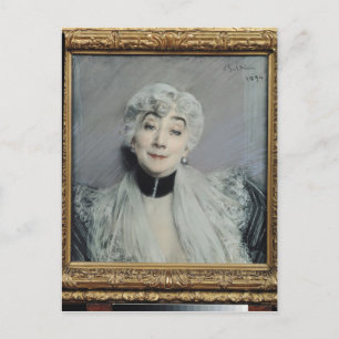 Portrait of the Countess de Martel de Janville Postkarte