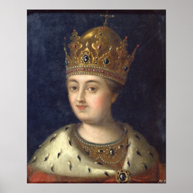 Portrait of the Regent Sophia, 1772 Poster (Vorne)