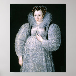 Portrait of Unknown Lady c.1595 Fine Art Poster