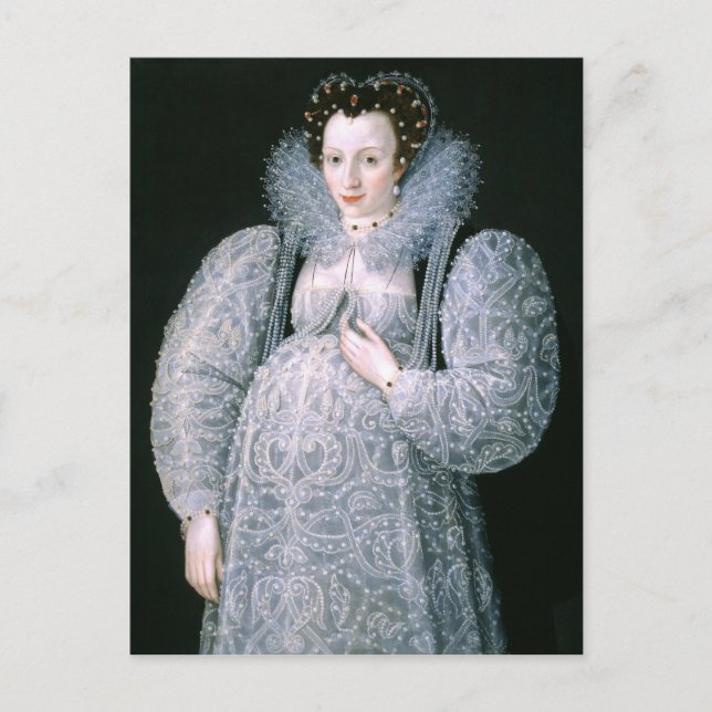 Portrait of Unknown Lady c.1595 Fine Art Postkarte (Vorderseite)