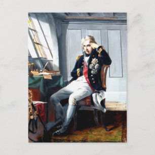 Portrait Painting Lord Nelson Postkarte