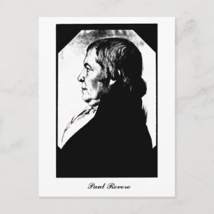 Portrait Paul Revere um 1800 Postkarte