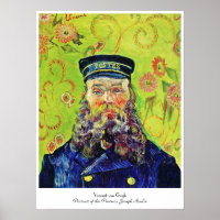 Portrait Postman Joseph Roulin Vincent van Gogh