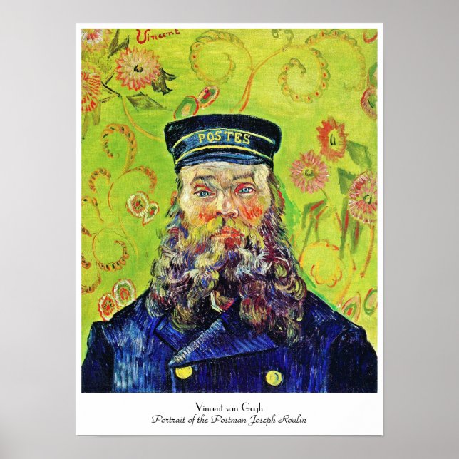 Portrait Postman Joseph Roulin Vincent van Gogh Poster (Vorne)