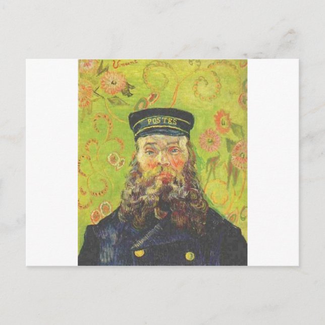 Portrait Postman Joseph Roulin - Vincent van Gogh Postkarte (Vorderseite)