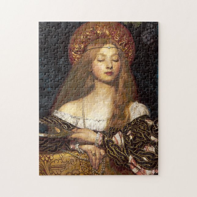 Portrait PreRaphaelite Kunsthandwerk Puzzle (Vertikal)