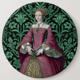 Portrait Prinzessin Elizabeth Tudor, Königin Button