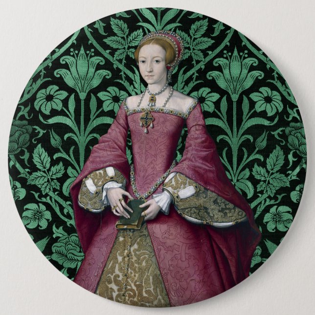 Portrait Prinzessin Elizabeth Tudor, Königin Button (Vorderseite)