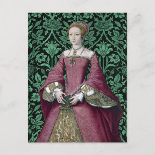 Portrait Prinzessin Elizabeth Tudor, Königin Postkarte