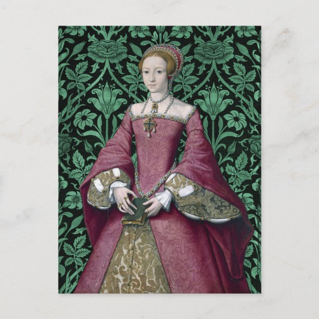 Portrait Prinzessin Elizabeth Tudor, Königin Postkarte (Vorderseite)