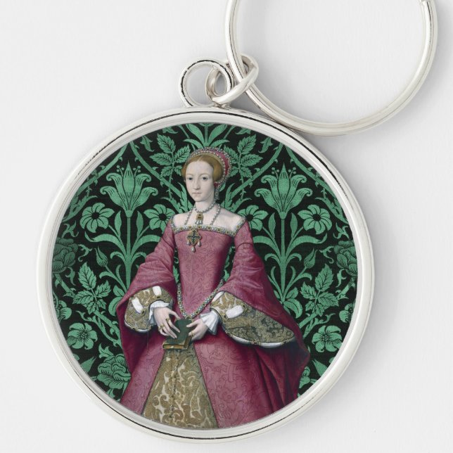 Portrait Prinzessin Elizabeth Tudor, Königin Schlüsselanhänger (Vorne)