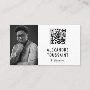 Portrait & QR Code Visitenkarte