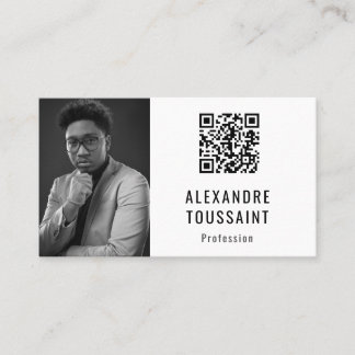 Portrait & QR Code Visitenkarte