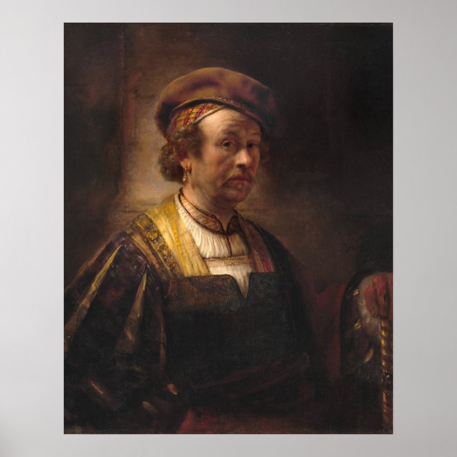 Portrait - Rembrandt Fine Art Poster (Vorne)
