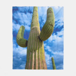 Portrait Saguaro Cactus, Arizona Fleecedecke