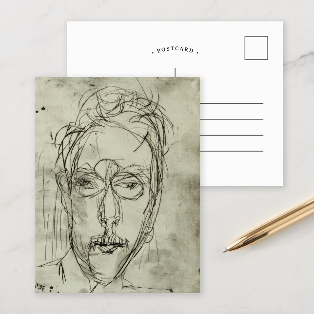 Portrait Schäffer | Albert Müller Postkarte (Von Creator hochgeladen)