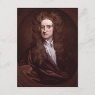 Portrait Sir Isaac Newton von Sir Godfrey Kneller Postkarte