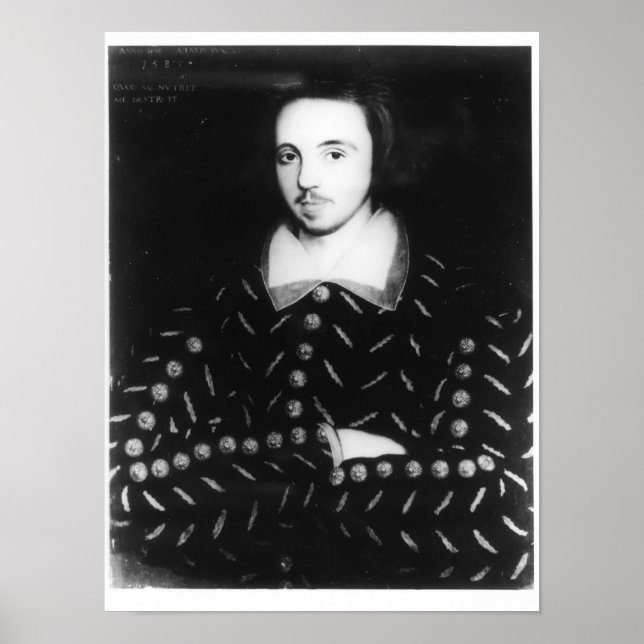 Portrait soll Christopher Marlowe sein Poster (Vorne)