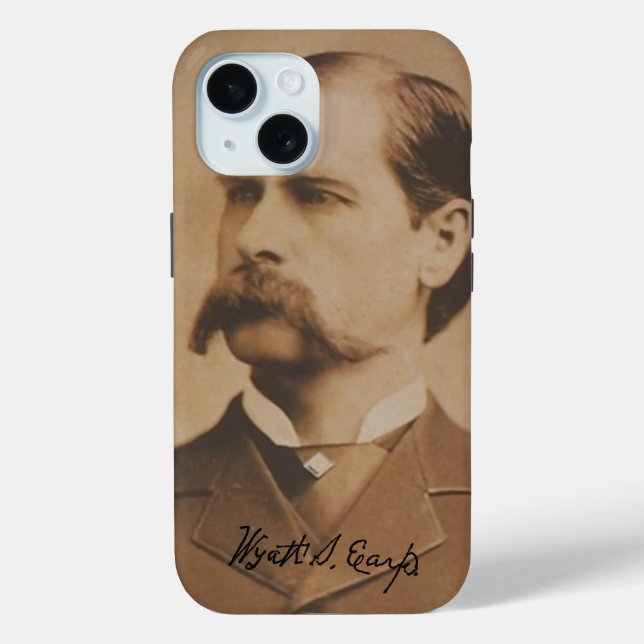 Portrait und Signatur von Wyatt Earp Case-Mate iPhone Hülle (Rückseite)