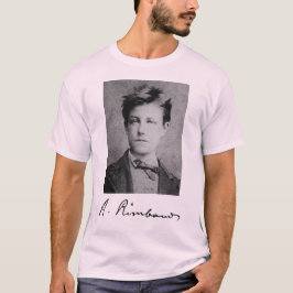 Portrait und Unterschrift von Arthur Rimbaud T-Shirt