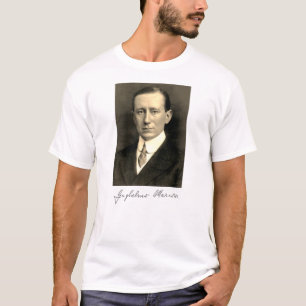 Portrait und Unterschrift von Guglielmo Marconi T- T-Shirt