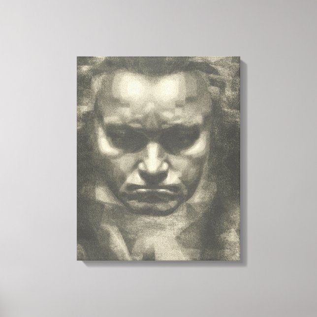 Portrait Van Beethoven Leinwanddruck (Vorderseite)