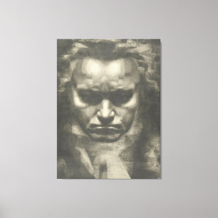 Portrait Van Beethoven Leinwanddruck