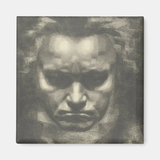 Portrait Van Beethoven Magnet (Vorne)