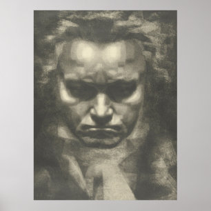 Portrait Van Beethoven Poster