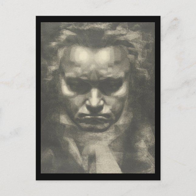 Portrait Van Beethoven Postkarte (Vorderseite)