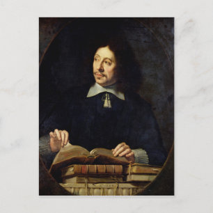 Portrait, vermutlich Etienne Delafons, 1648 Postkarte