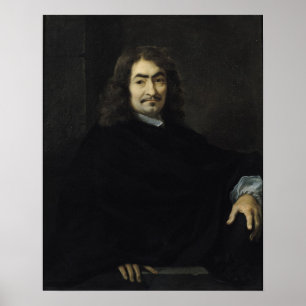 Portrait, vermutlich Rene Descartes Poster