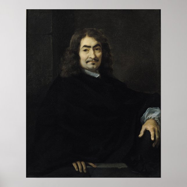 Portrait, vermutlich Rene Descartes Poster (Vorne)