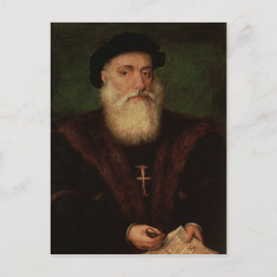 Portrait, vermutlich von Vasco da Gama c.1524 Postkarte