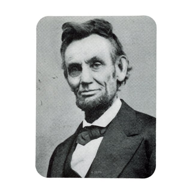 Portrait von Abe Lincoln 1 Magnet (Vertikal)