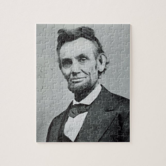 Portrait von Abe Lincoln 1 Puzzle (Vertikal)