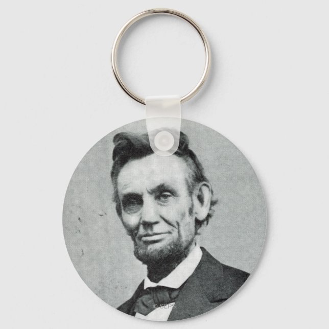 Portrait von Abe Lincoln 1 Schlüsselanhänger (Vorderseite)