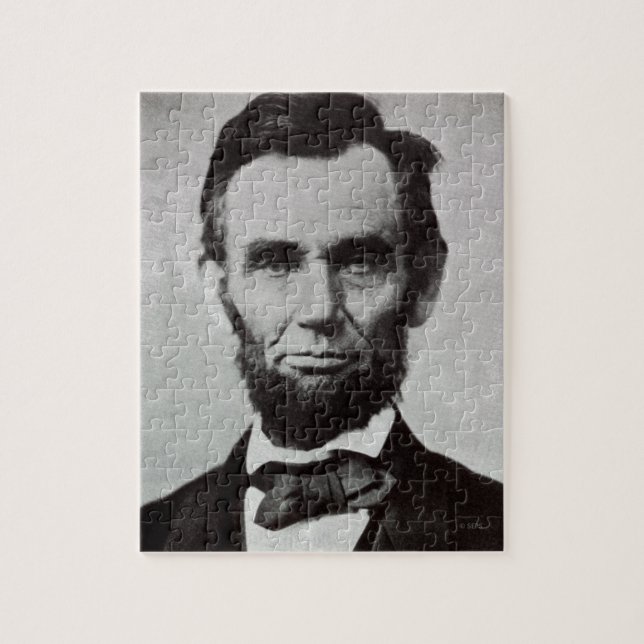 Portrait von Abe Lincoln 2 Puzzle (Vertikal)