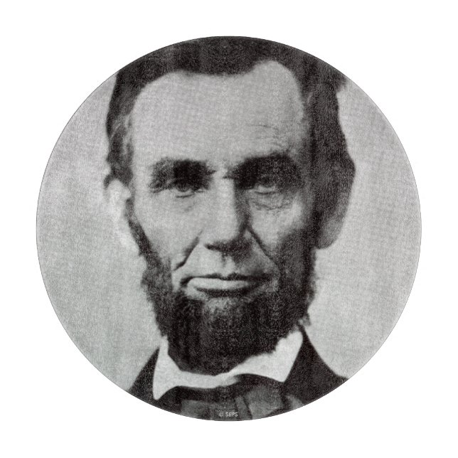 Portrait von Abe Lincoln 2 Schneidebrett (Vorderseite)