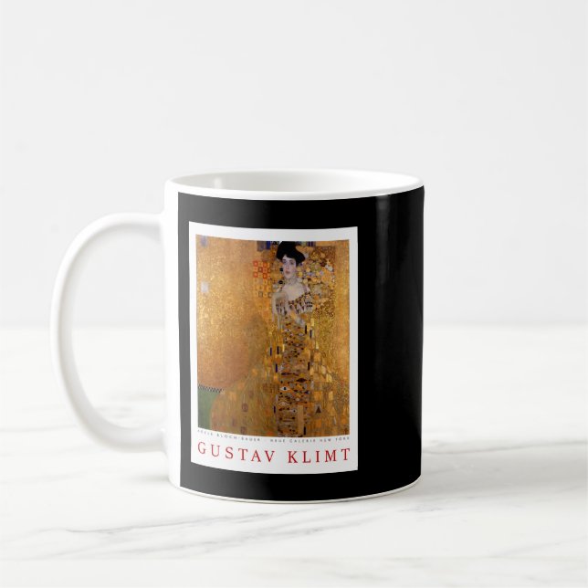 Portrait von Adele Bloch Bauer Gustav Klimt Kaffeetasse (Links)