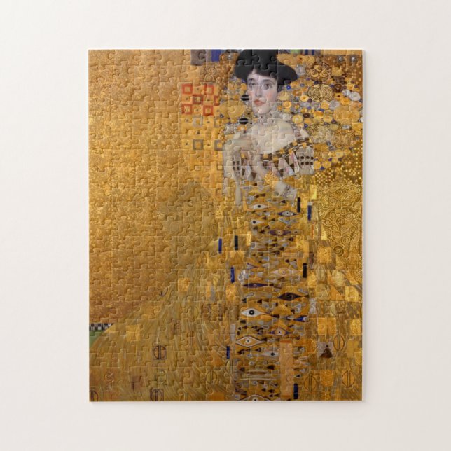 Portrait von Adele Bloch-Bauer Gustav Klimt Puzzle (Vertikal)
