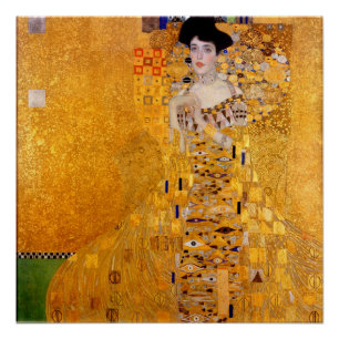 Portrait von Adele Bloch-Bauer I - Gustav Klimt Poster