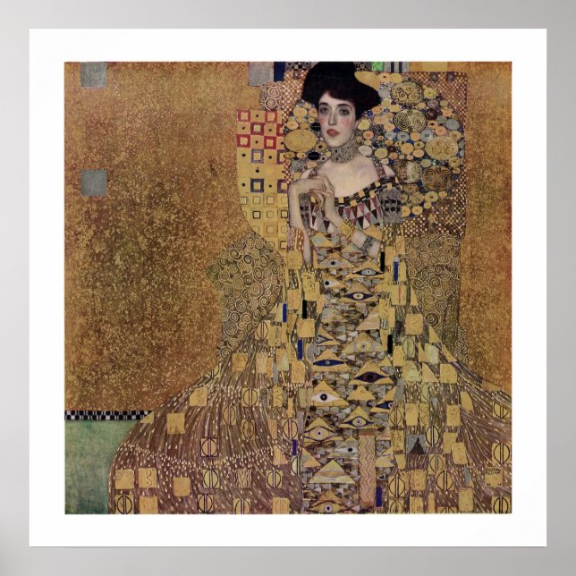 Portrait von Adele Bloch-Bauer I Poster (Vorne)