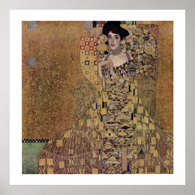 Portrait von Adele Bloch-Bauer I Poster (Vorne)